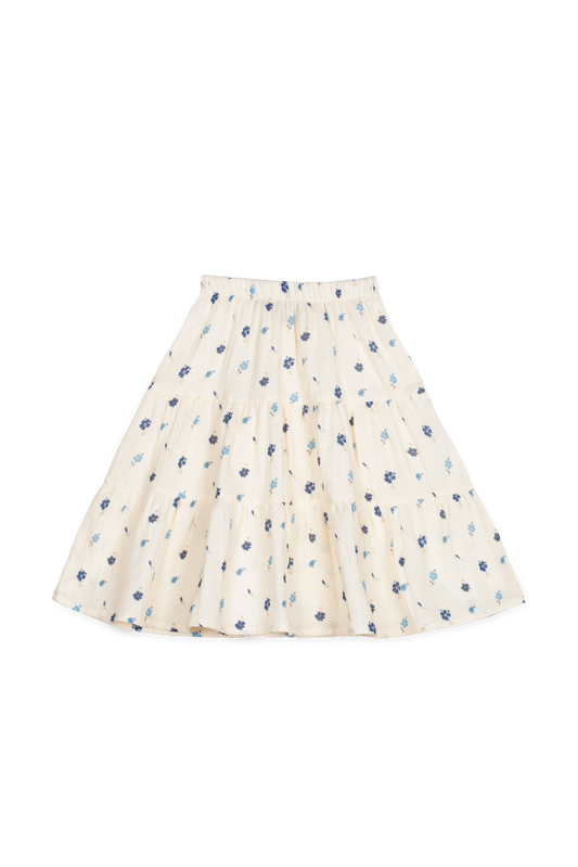 Mipounet Floral Printed Skirt - Blue