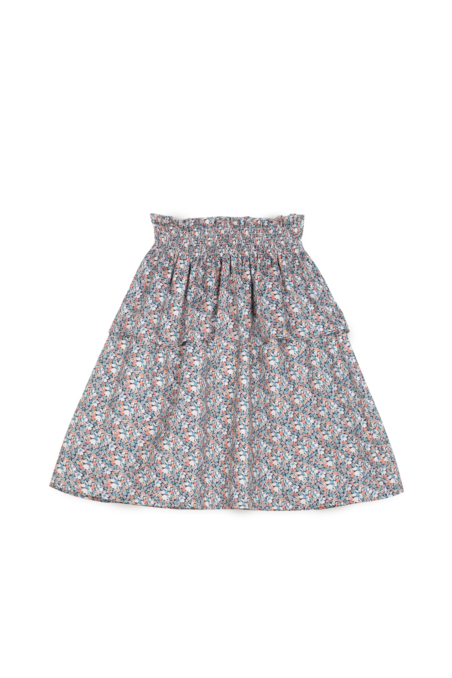 Mipounet Smocked floral skirt